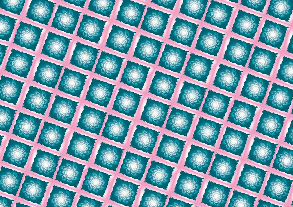 stereoscopies-carresfleursbleusfondrose