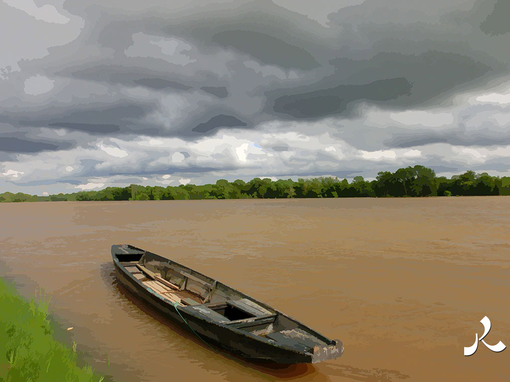 une barque sur la Loire