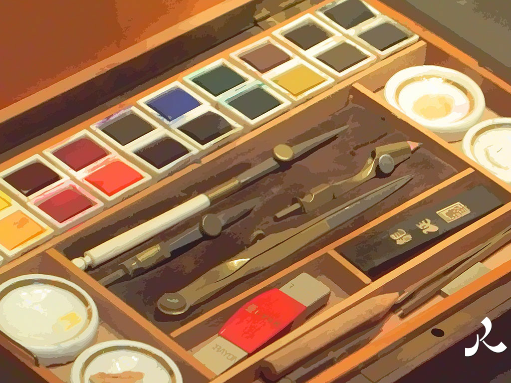 une boîte à peinture