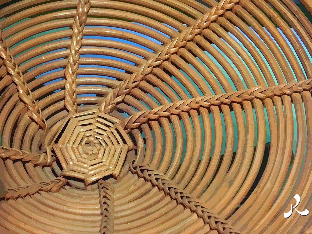 machin tressé en osier