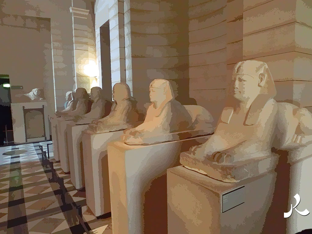 des sphinges au Louvre