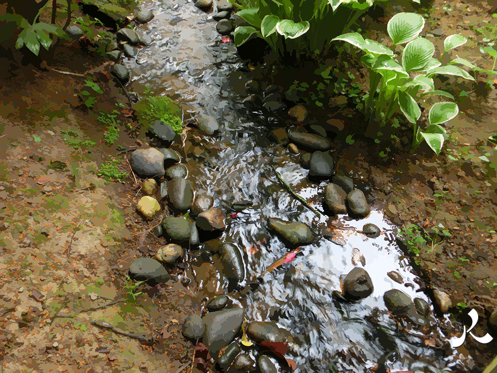 un ruisseau à Maulévrier