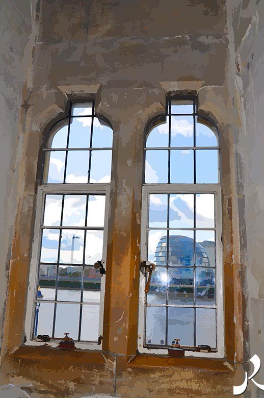 double fenêtre sur la Tamise