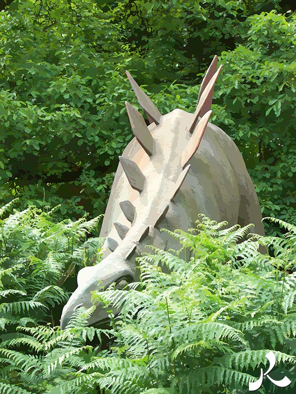 stégosaure dans la nature