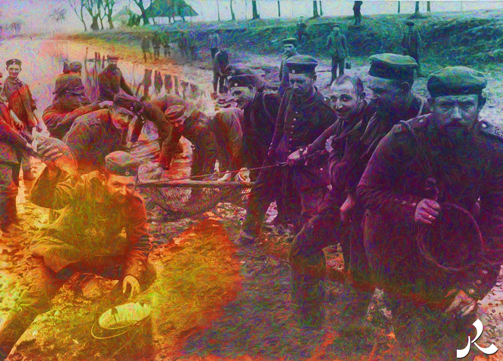 Courrire = courir + rire