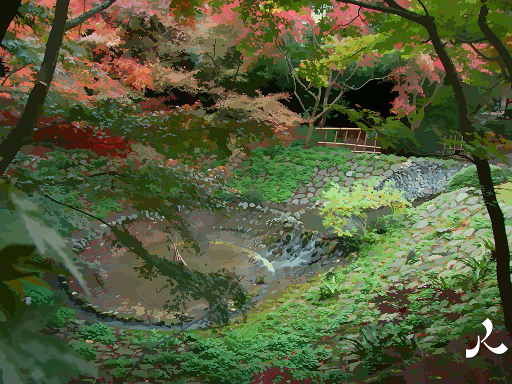 au jardin Albert Kahn de Boulogne