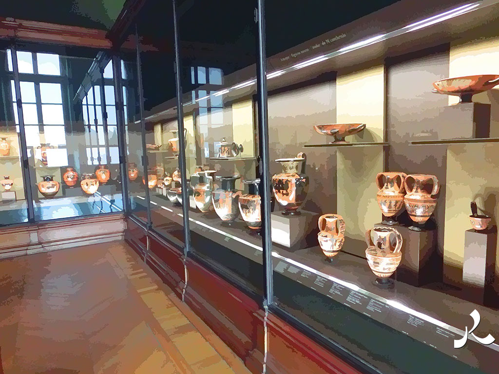 la salle des antiquités grecques au Louvre
